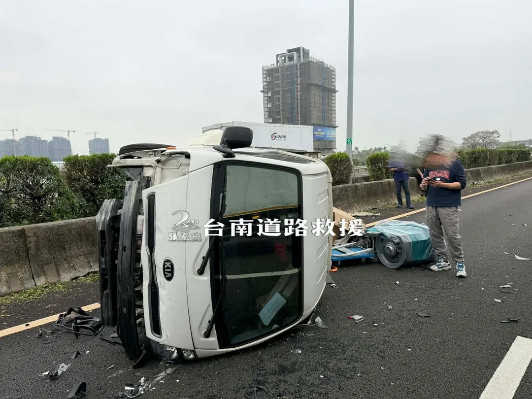 車禍現場。（圖／「台南道路救援─張家班」授權提供）
