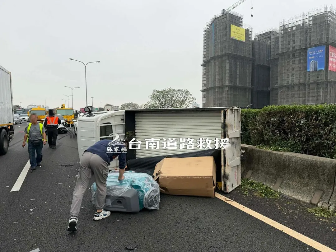 車禍現場。（圖／「台南道路救援─張家班」授權提供）