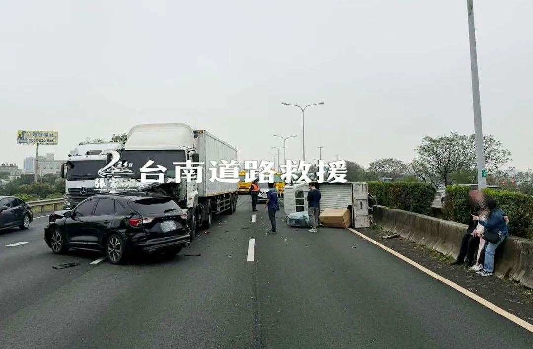 車禍現場。（圖／「台南道路救援─張家班」授權提供）