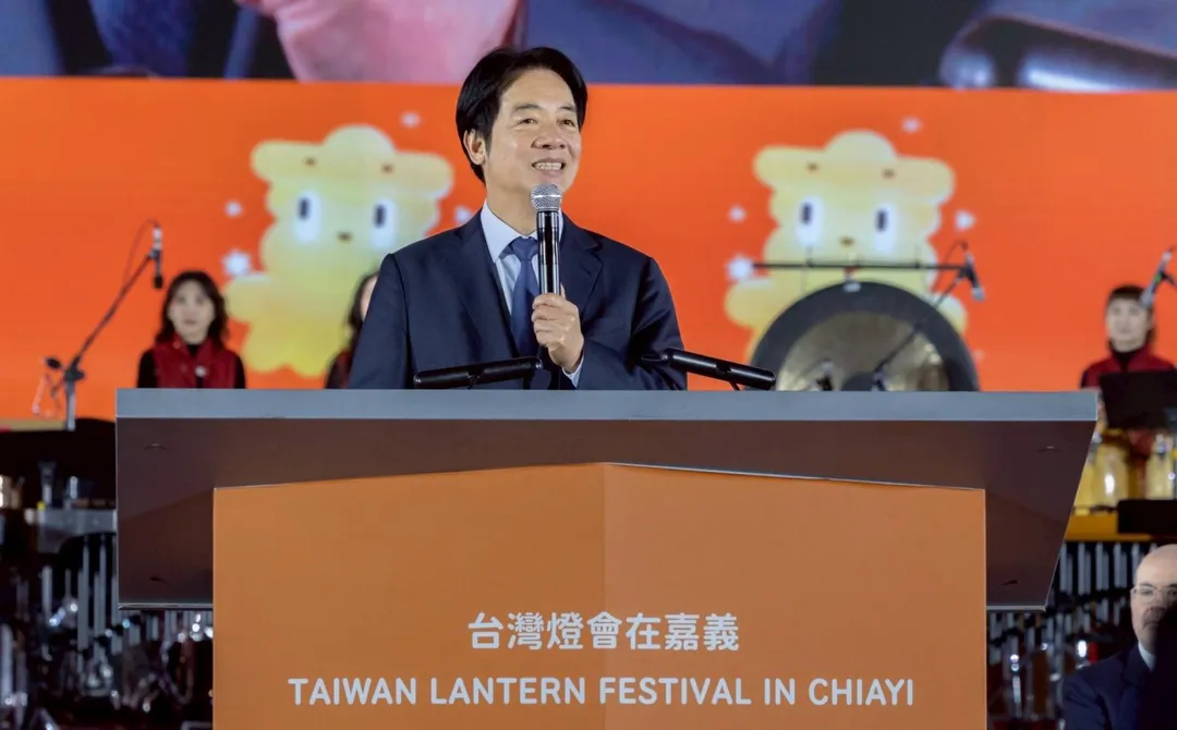 總統賴清3日晚間前往嘉義參加2026台灣燈會開幕儀式。（圖／賴清德臉書）