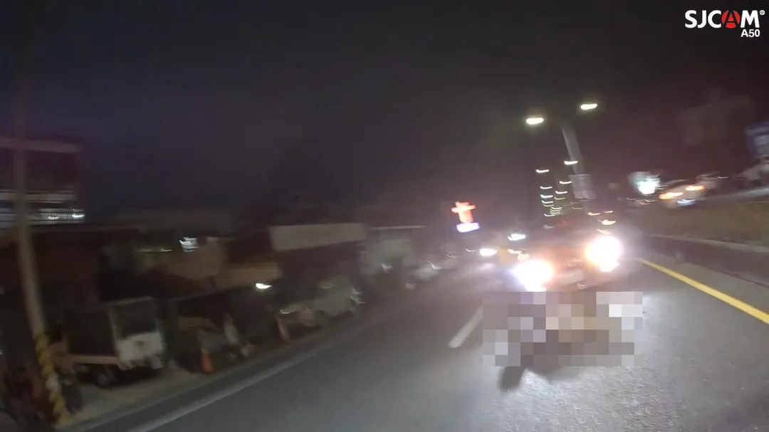 車禍現場。（圖／翻攝畫面，下同）