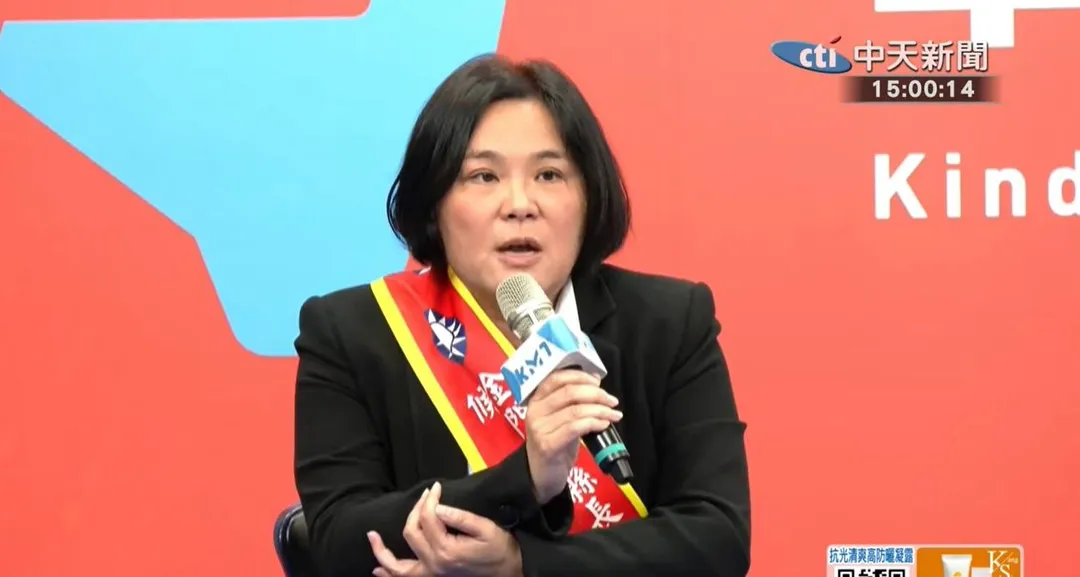 備戰縣長選舉,陳玉珍宣布辭去金門縣黨部主委一職,改由楊鎮浯接任(攝自中天新聞)