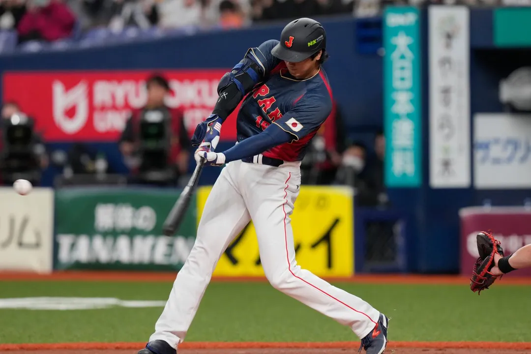 大谷翔平力求上壘。（圖／美聯社）