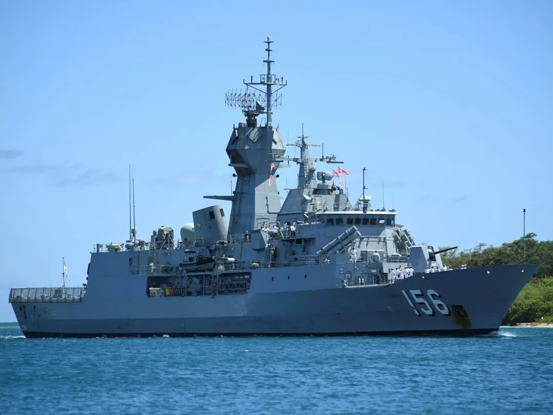 澳軍「圖文巴」號是海軍主力之一。（資料照／路透社）