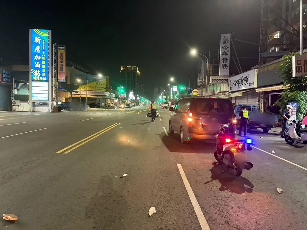 車禍現場。(圖/警方提供)
