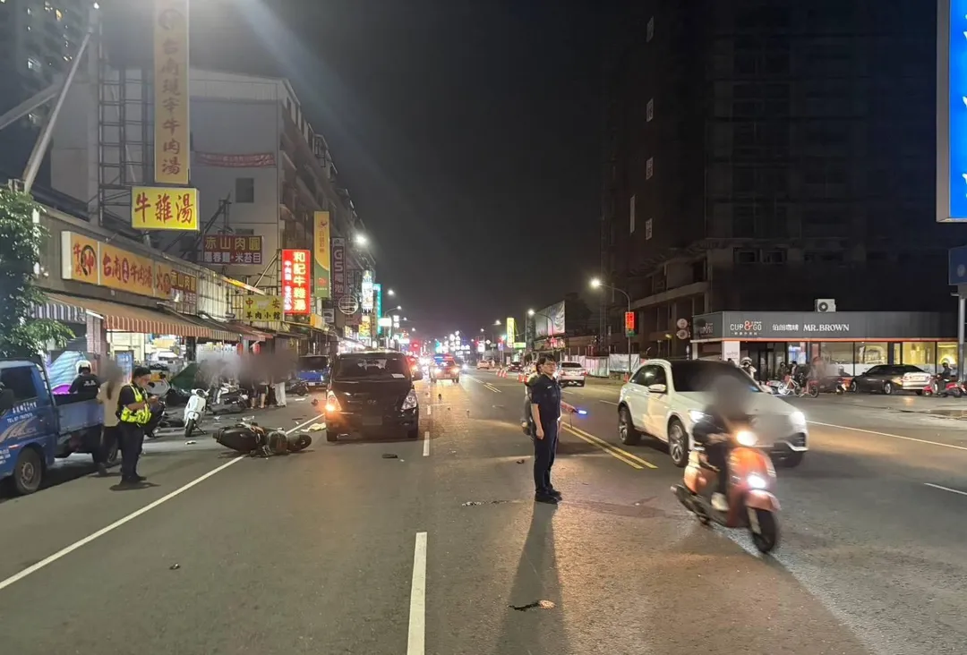 車禍現場。(圖/警方提供)