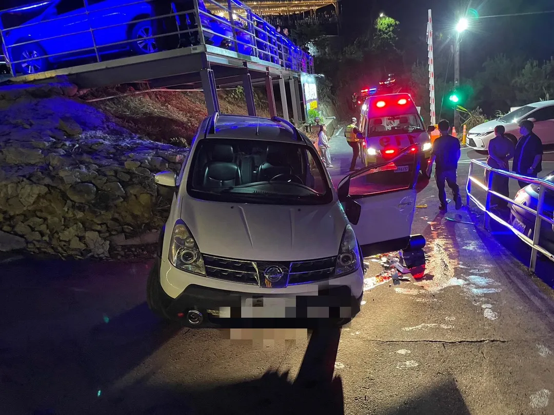 車禍現場。（圖／中天新聞）