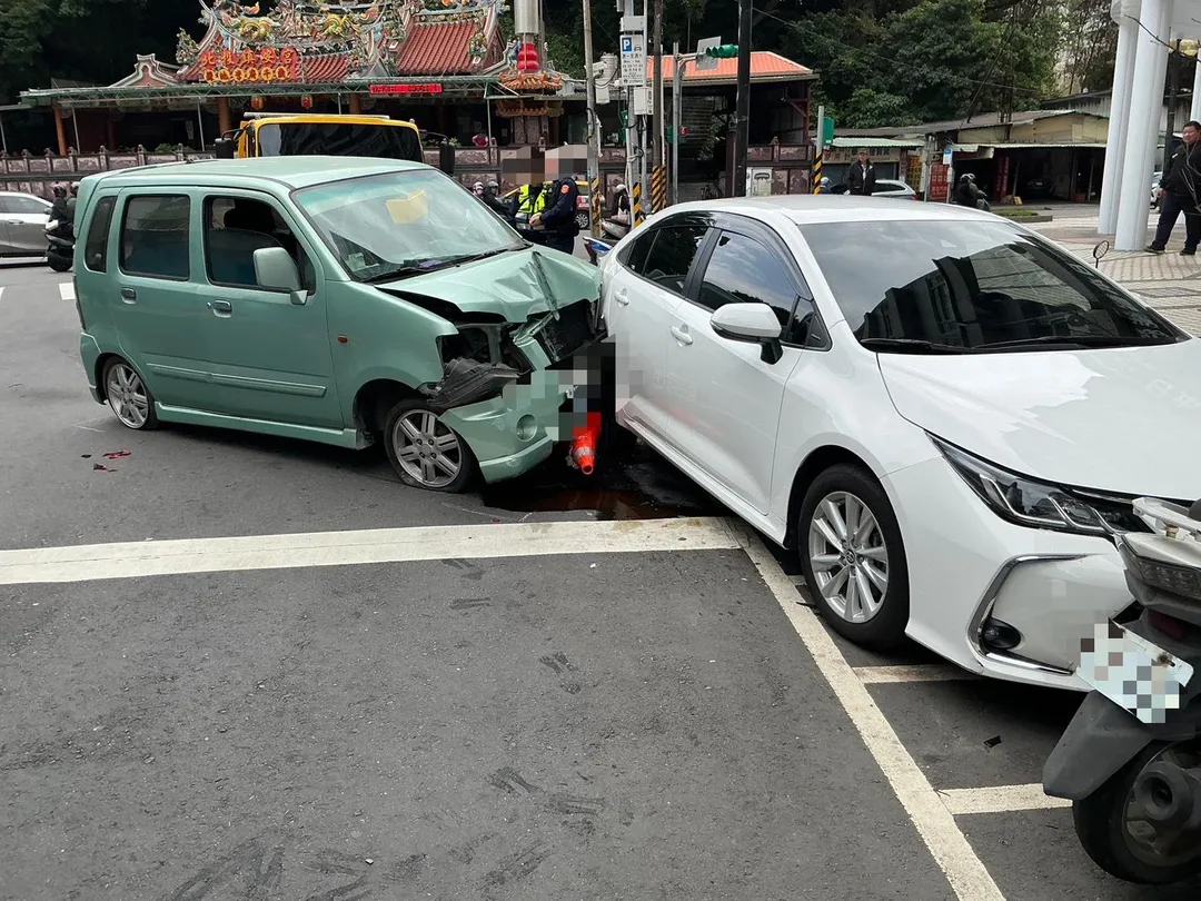 車禍現場。（圖／警方提供）