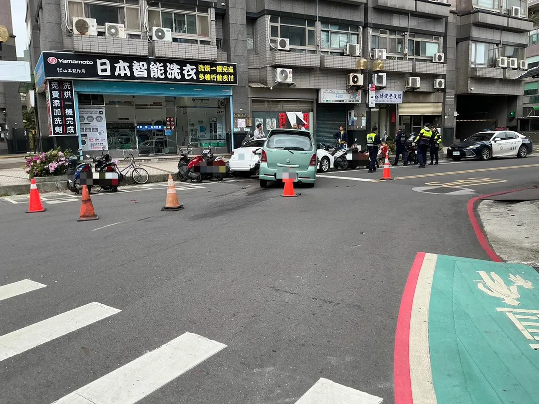 車禍現場。（圖／警方提供）