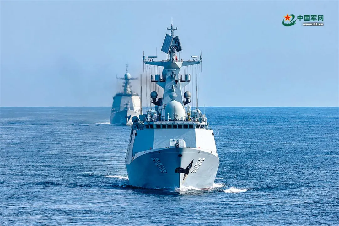 大陸軍艦示意圖。(圖/中國軍網)