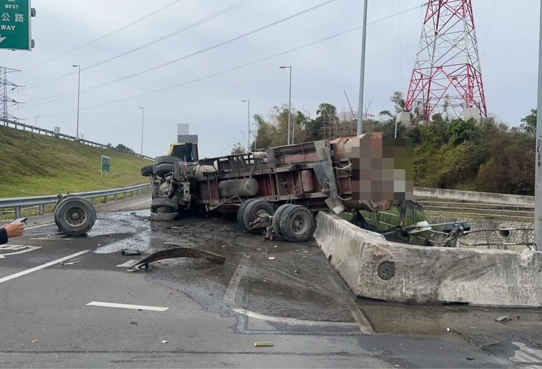 車禍現場。(圖/警方提供)