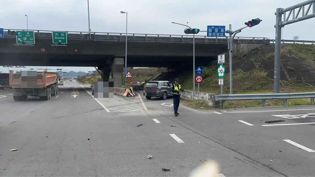 車禍現場。(圖/警方提供)