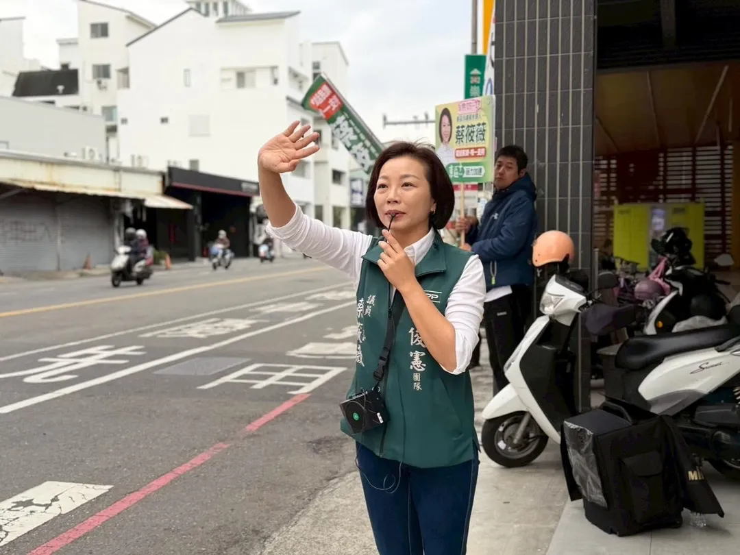 民進黨台南市第十選區市議員初選民調結果已於今日上午公布，由現任議員蔡筱薇勝出。（圖取自蔡筱薇臉書）