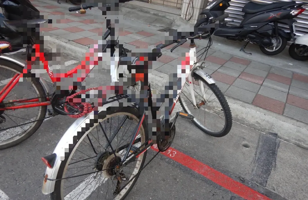 梅姓女移工的腳踏車。（圖／中天新聞）
