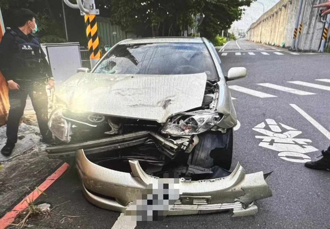 台南女子去年8月載侄子返家,遭毒駕通緝犯闖紅燈撞擊,兩人重傷。(圖/翻攝畫面)