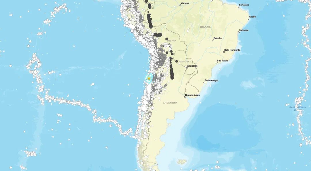 智利外海發生規模芮氏6.3強震。（圖／翻攝USGS官網）
