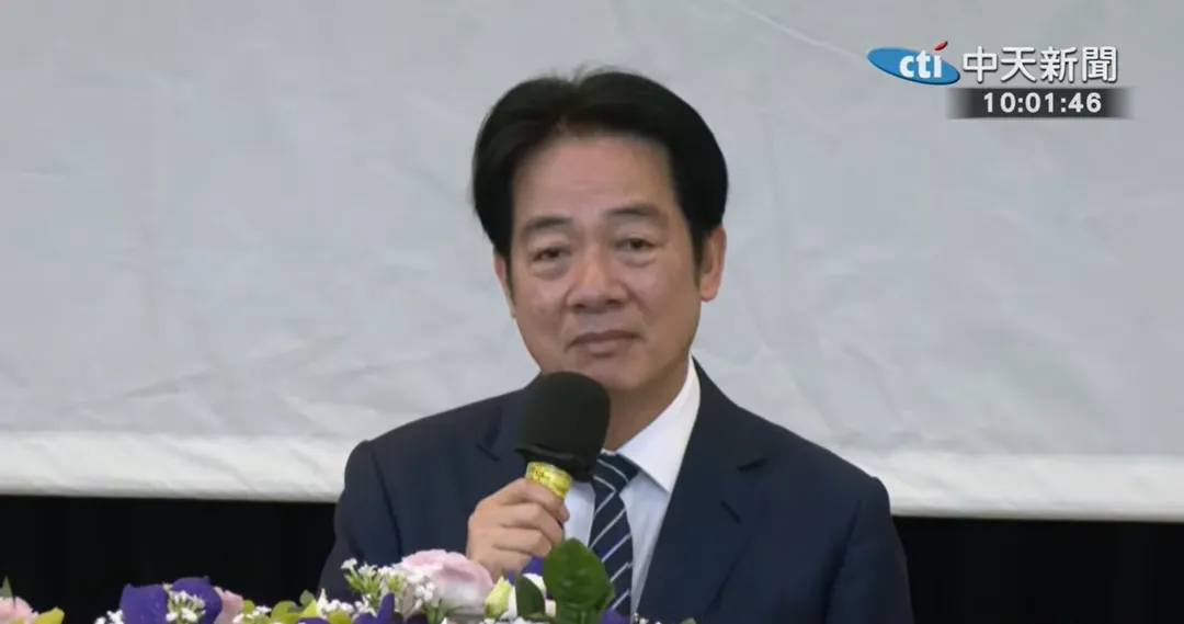 賴清德14日參加總統直選三十週年研討會。（圖/中天新聞）