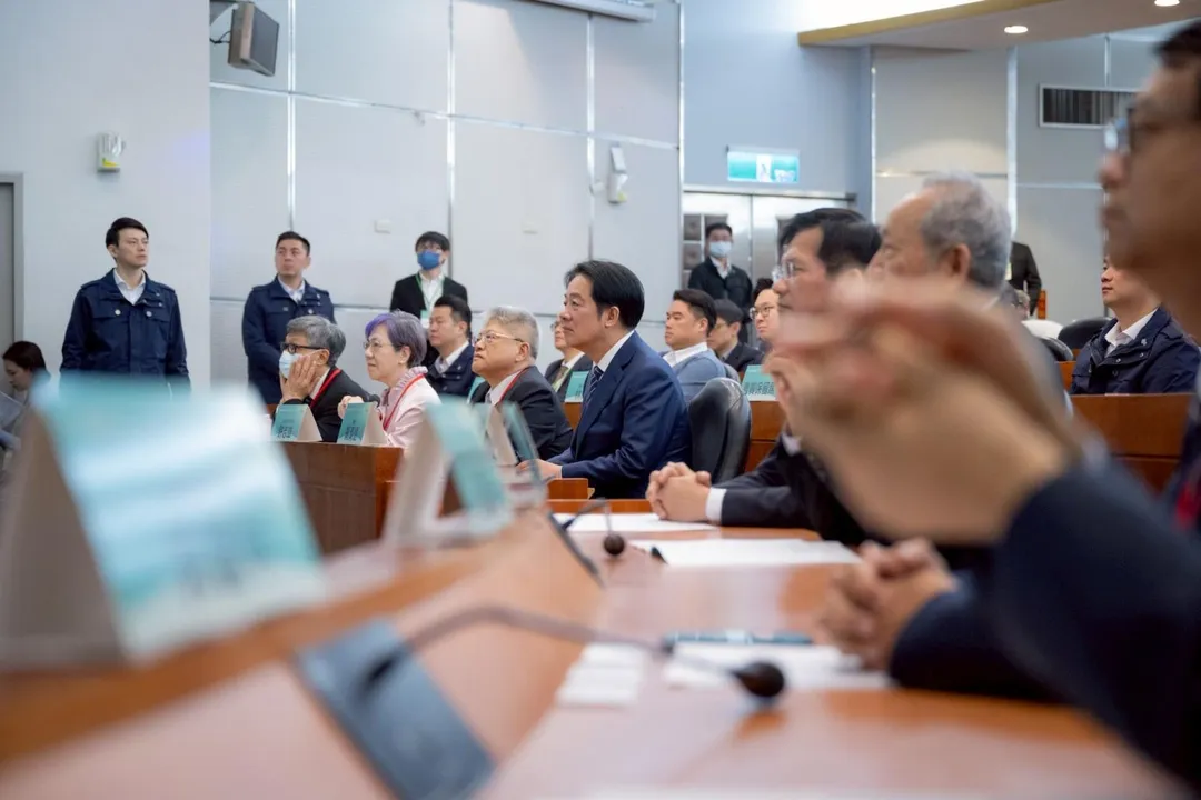 總統賴清德14日出席「台灣總統直選三十周年與民主韌性研討會」。（圖/總統府提供）