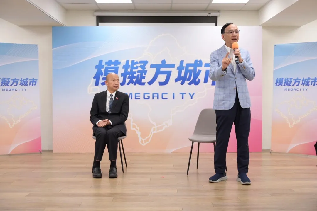 朱立倫表示，他與韓院長有數十年的交情。（圖/朱立倫辦公室提供）