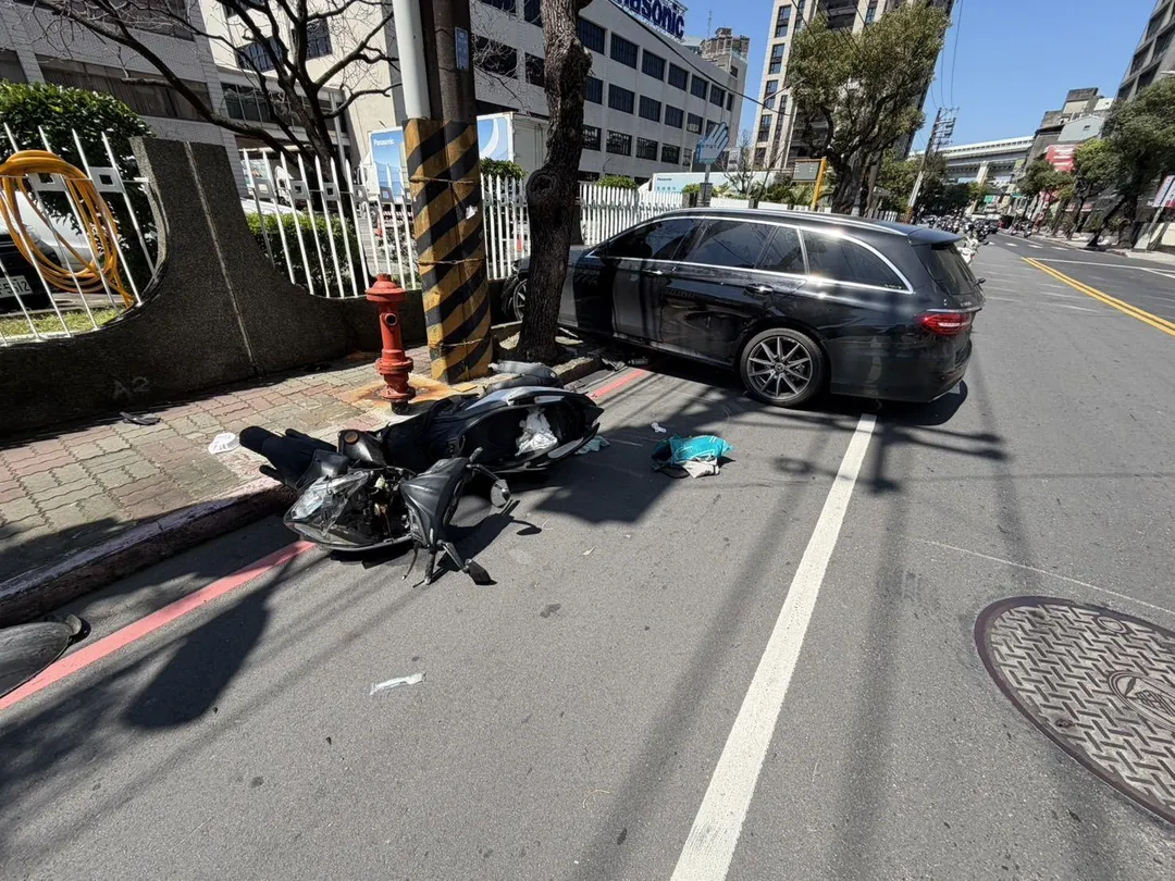 車禍現場。（圖／警方提供）