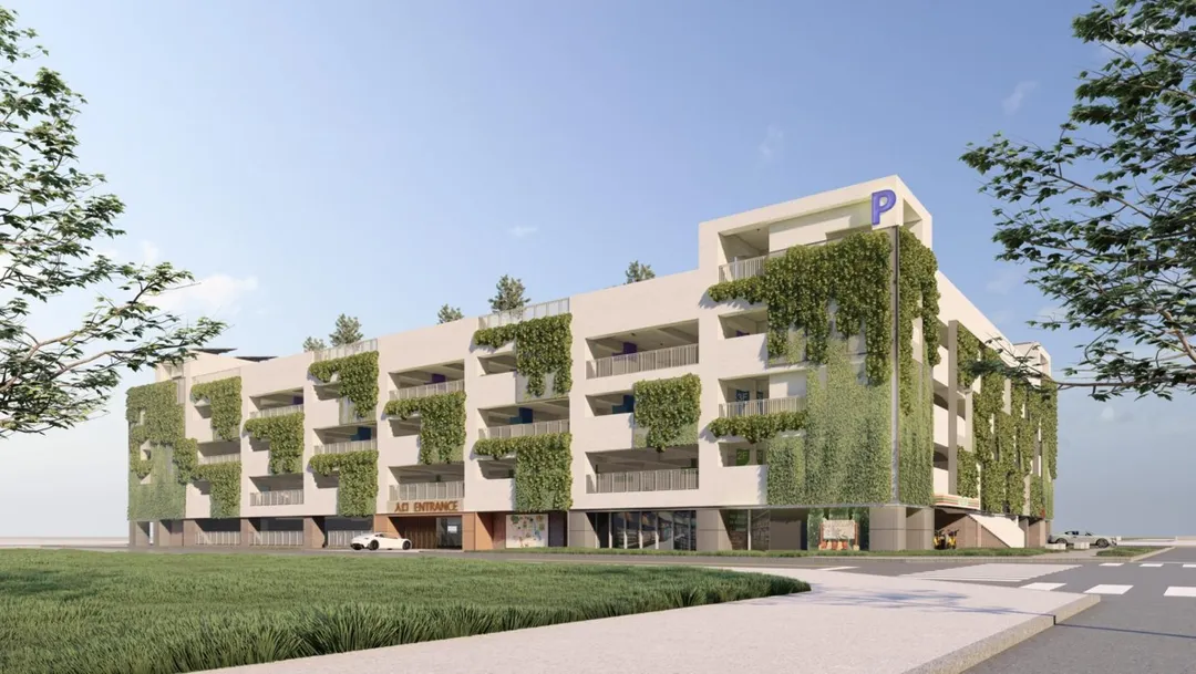中賓立體停車場bot案模擬圖。（圖／台中市政府）