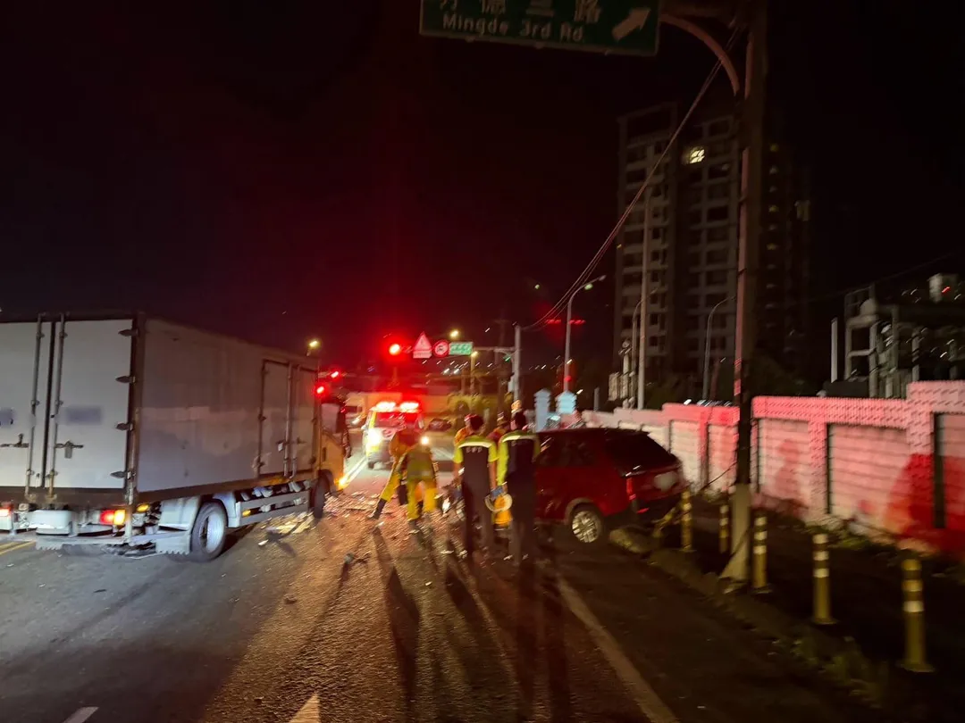 車禍現場。(圖/警方提供)