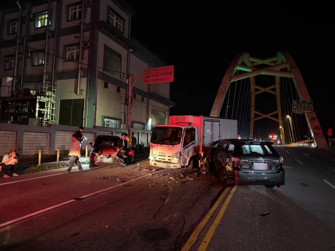 車禍現場。(圖/警方提供)