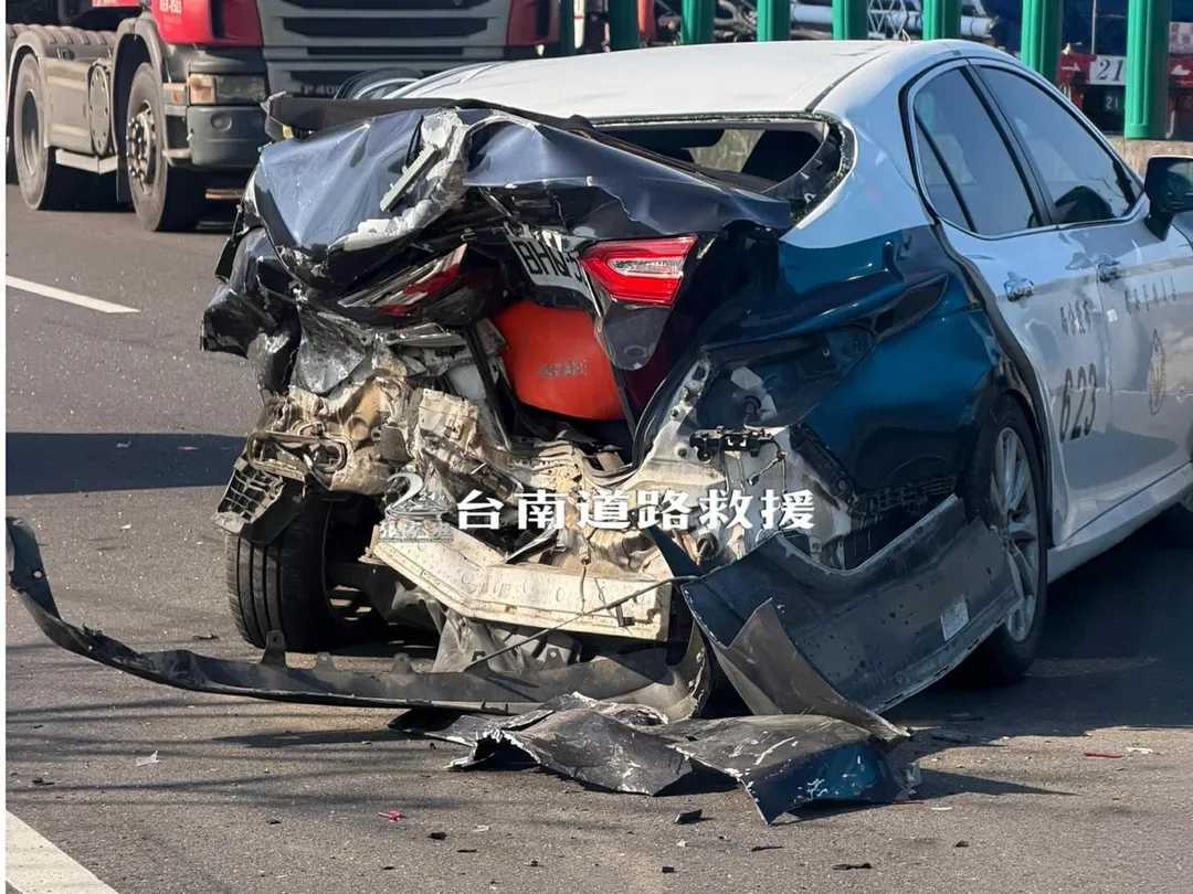 車禍現場。（圖／台南道路救援張家班授權提供）