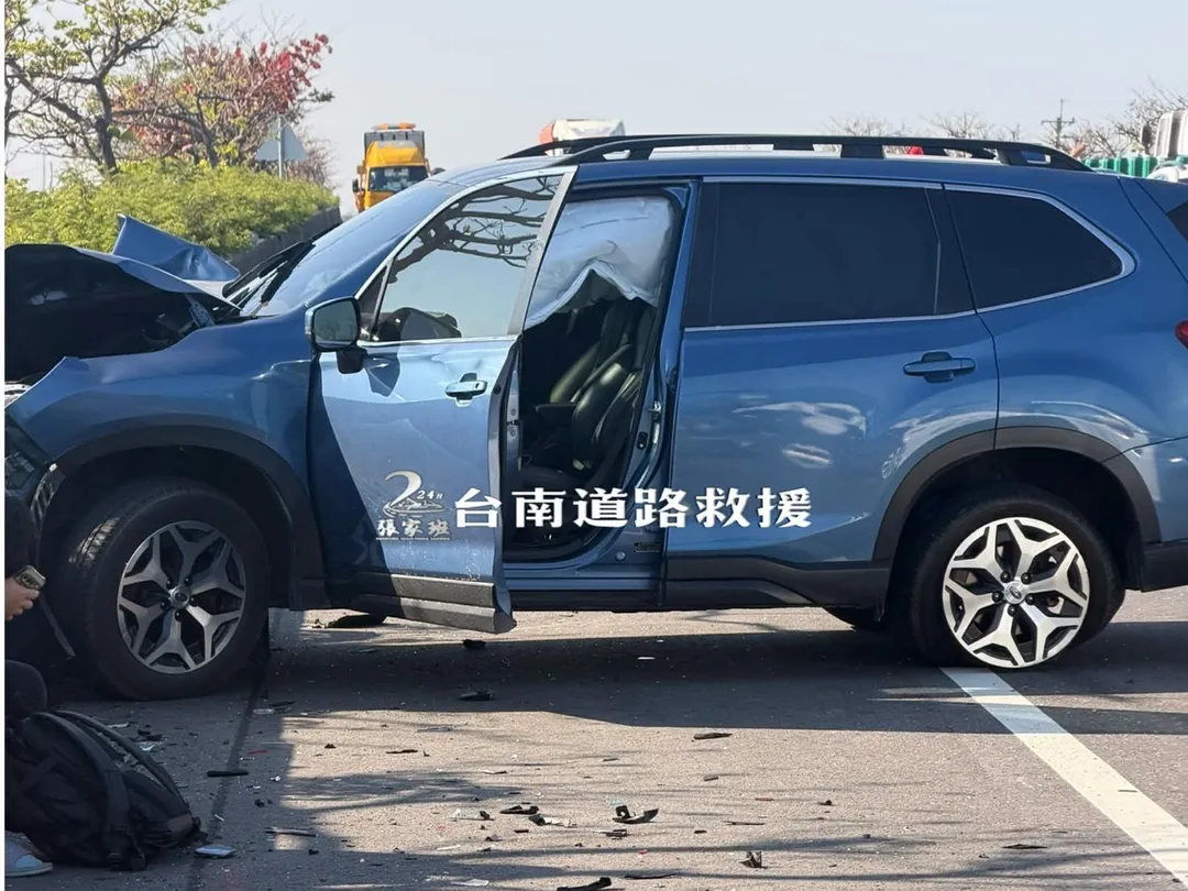 車禍現場。（圖／台南道路救援張家班授權提供）