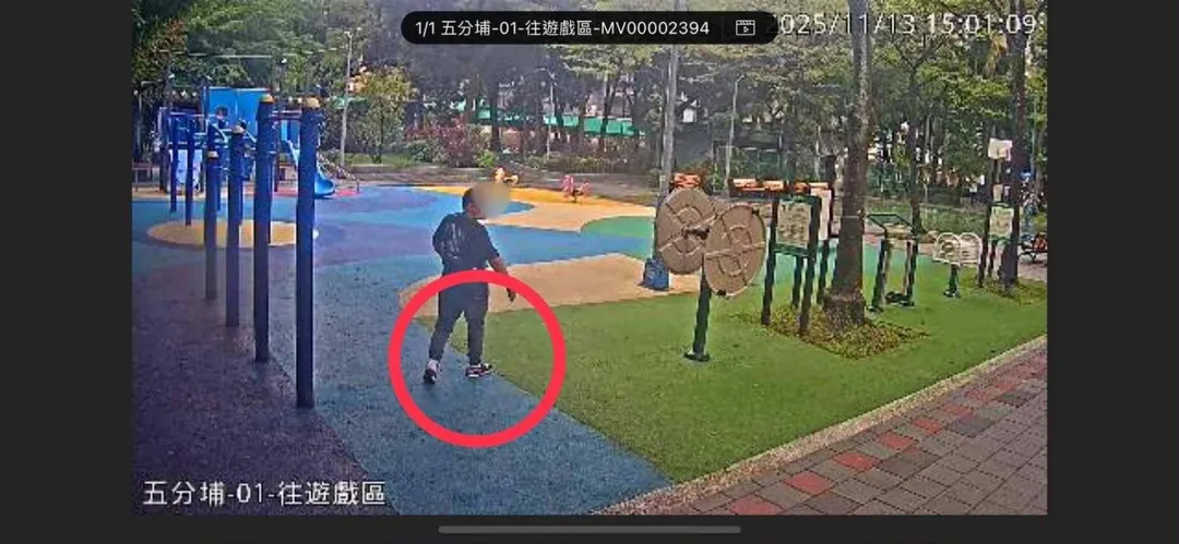 嫌犯身影被監視器拍下。（圖／刑事局提供）