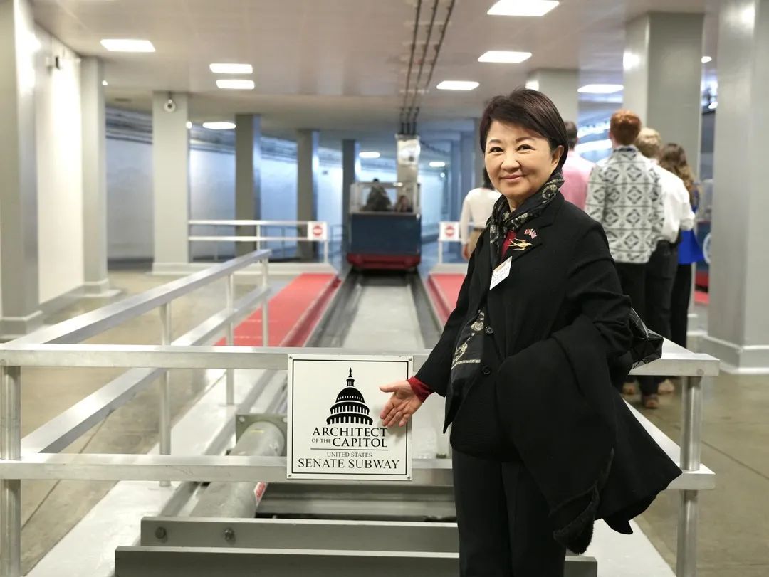 盧秀燕日前訪美，與美國國會接觸。（圖／台中市政府）