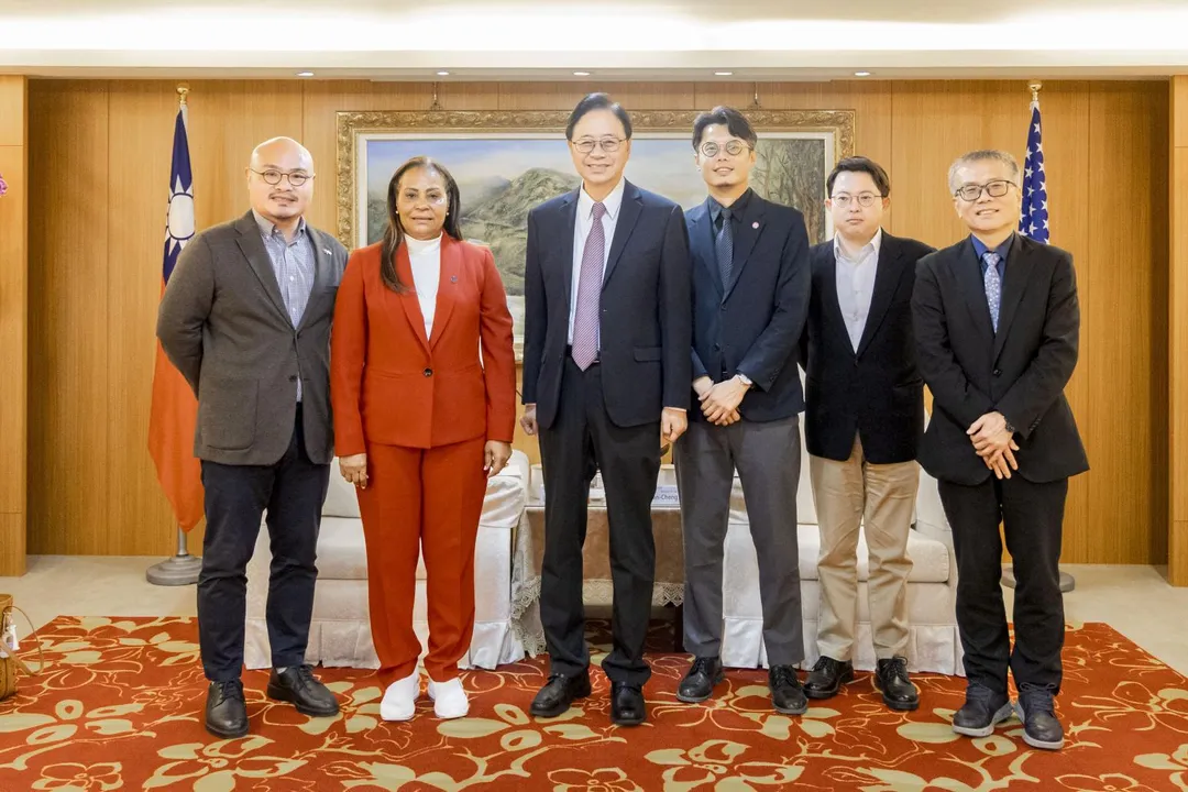 張善政與美國紐澤西州紐華克市Ligia De Freitas副市長會面。(圖/桃園市府)