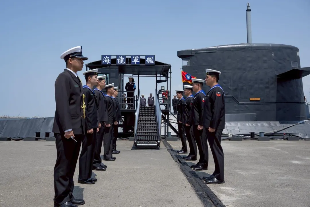 完成性能提升的海龍號潛艦。(圖/總統府)