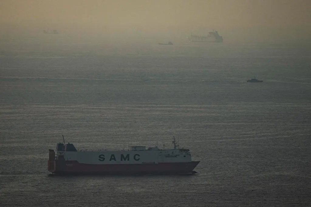 荷莫茲海峽。（圖／AP）