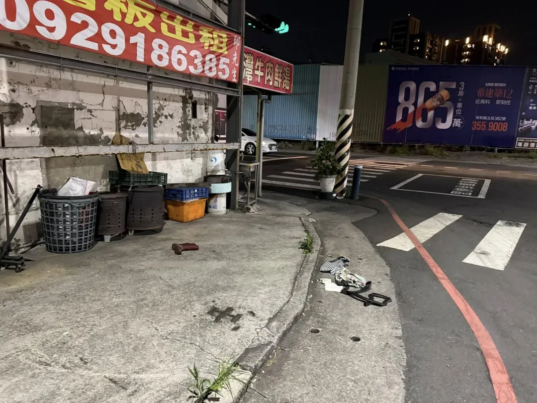 車禍現場。（圖／翻攝台南大小事）