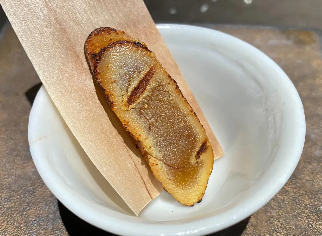 烤溏心烏魚子。（圖／黃宏輝提供）