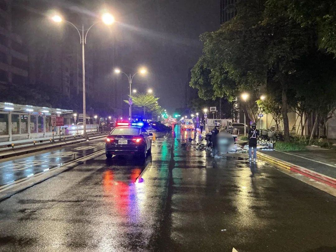 車禍現場。(圖/警方提供)