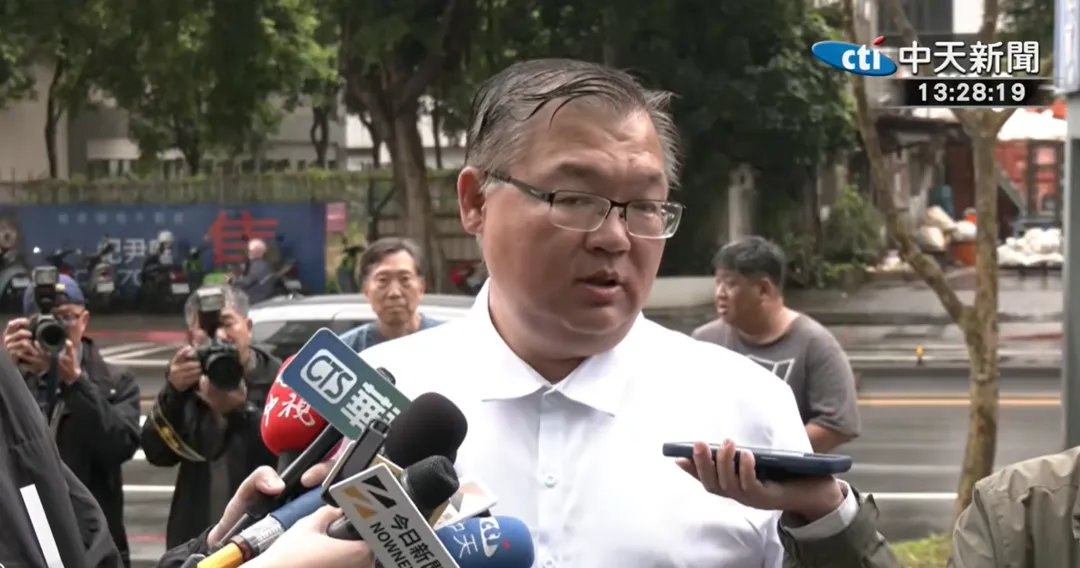 李德維會前受訪。（圖/中天新聞）