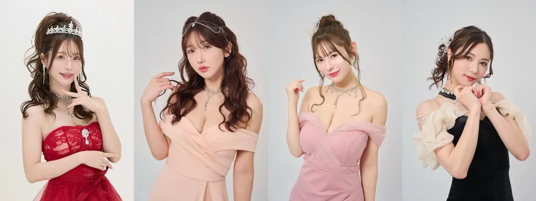 天使萌(左起)、大槻響、五条戀、白峰美羽將來台參加《ADULTOPIA 大人國》活動。(圖/ADULTOPIA大人國提供)