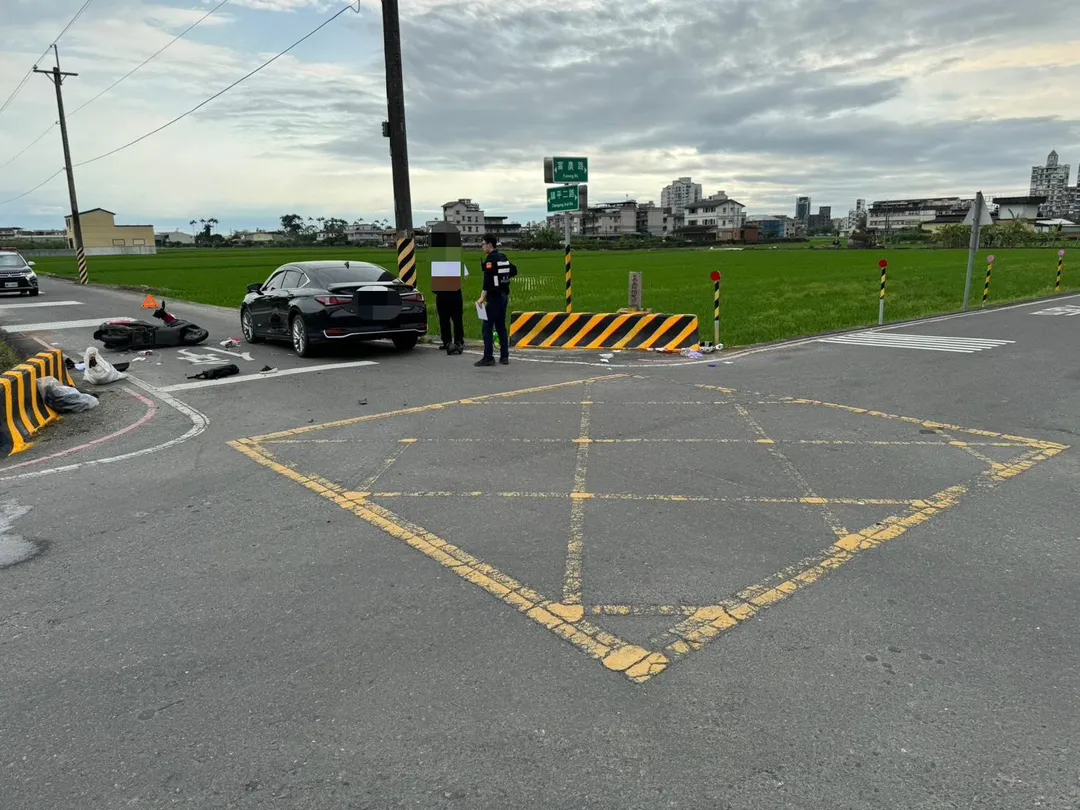 宜蘭壯圍鄉發生死亡車禍事故。（圖／警方提供）