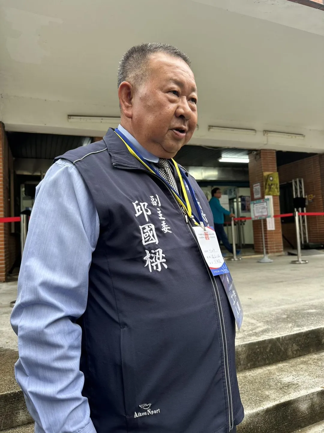 國民黨新竹縣黨部副主委邱國樑。（中天新聞）