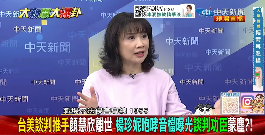 媒體人陳鳳馨。（圖/中天新聞）