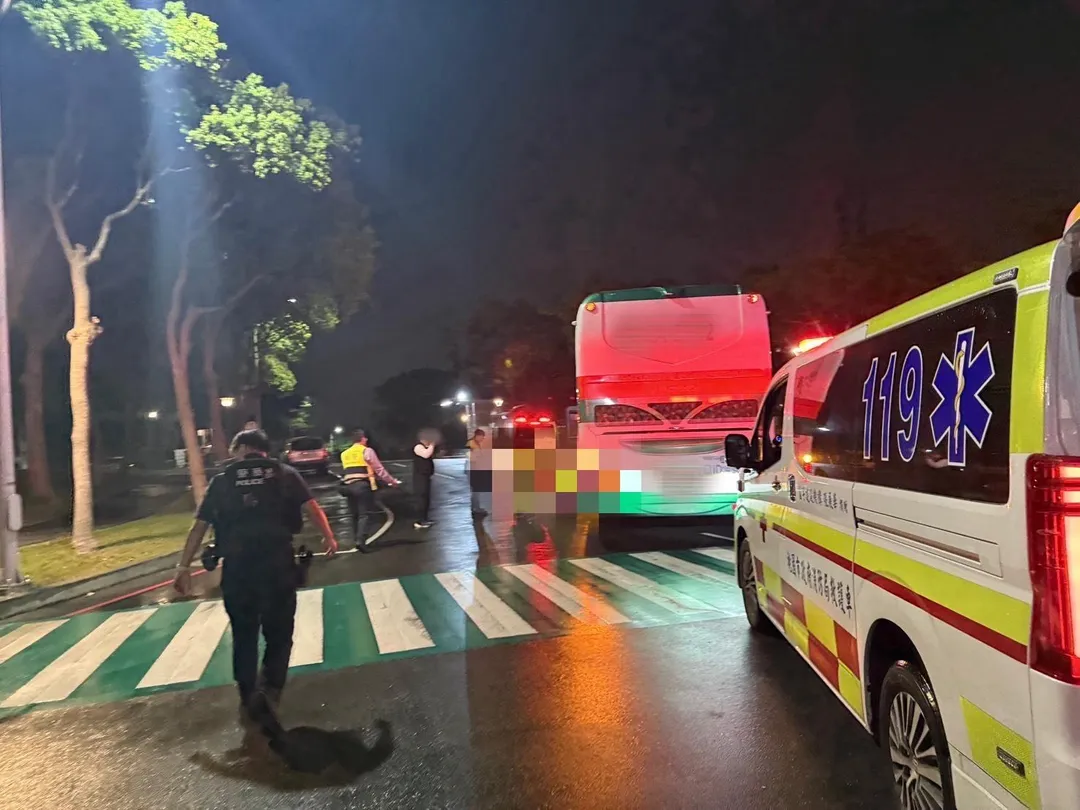 車禍現場。（圖／警方提供）
