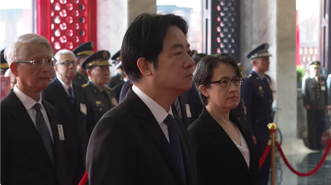 賴清德出席中華民國115年向先祖暨忠烈殉職人員致祭典禮。(圖/總統府提供)