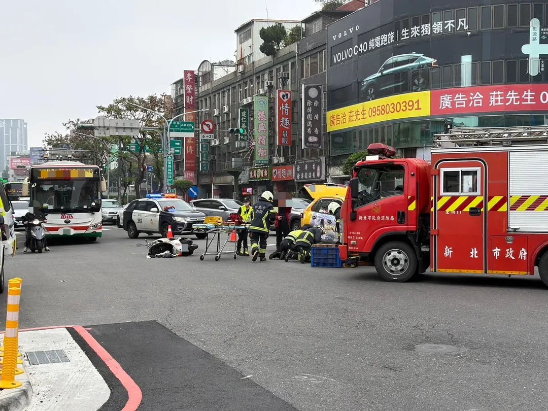車禍現場。（圖/警方提供）