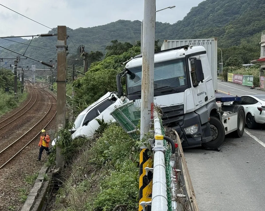 車禍現場畫面。（圖／警方提供）