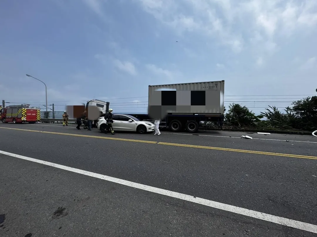 車禍現場畫面。（圖／警方提供）