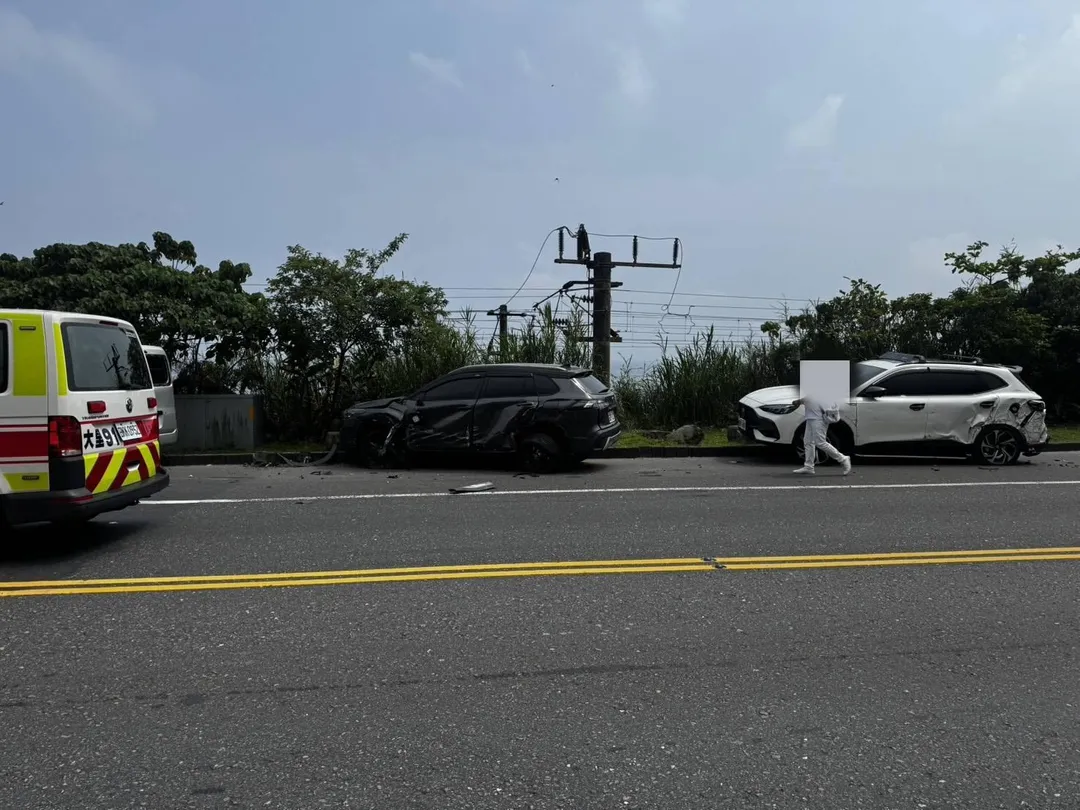 車禍現場畫面。（圖／警方提供）