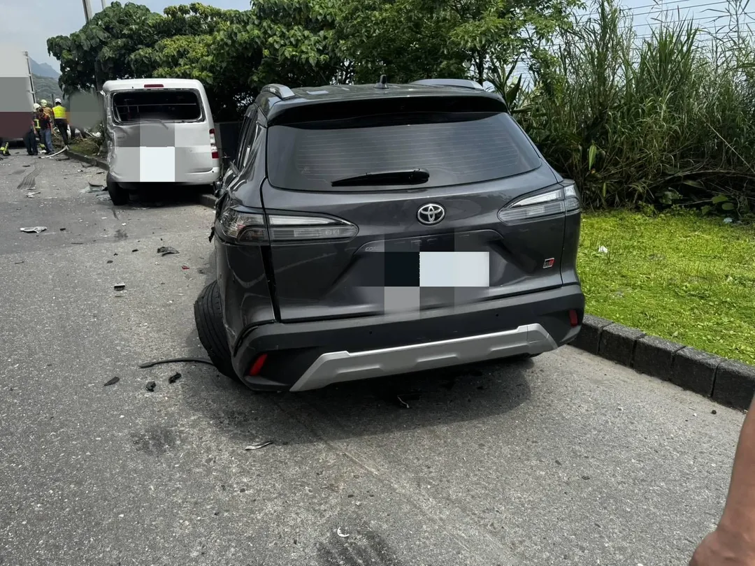 車禍現場畫面。（圖／警方提供）