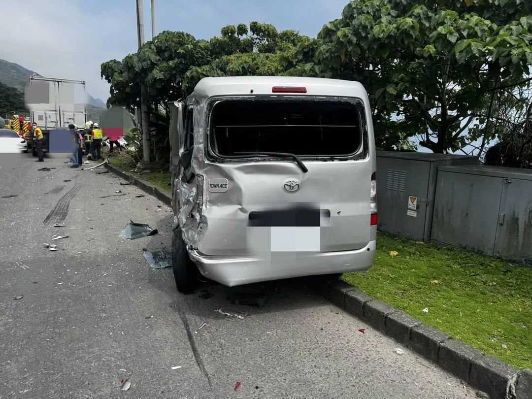 車禍現場畫面。（圖／警方提供）